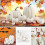 (B) 7pcs Simulation Pumpkin Halloween Fake Artificial Pumpkin Table Home Decor 5