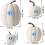 (B) 7pcs Simulation Pumpkin Halloween Fake Artificial Pumpkin Table Home Decor 2