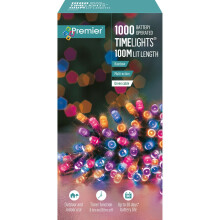 (Rainbow) Battery Powered Indoor/Outdoor 1000 LED Christmas Lights