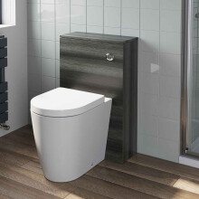 500mm Bathroom Toilet BTW Back To Wall Furniture Unit Pan Soft Close Grey Modern