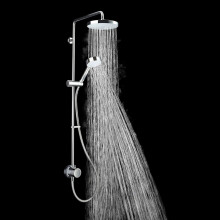 Mira Minimal Thermostatic Mixer Shower Chrome Twin Adjustable Head Exposed EV