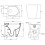 Bathroom Modern WC 500mm Toilet Unit Concealed Cistern BTW Soft Close Grey 7