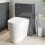 Bathroom Modern WC 500mm Toilet Unit Concealed Cistern BTW Soft Close Grey 1
