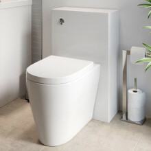 Bathroom Modern WC 500mm Toilet Unit Concealed Cistern BTW Soft Close Seat White