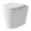 Bathroom Modern WC 500mm Toilet Unit Concealed Cistern BTW Soft Close Grey 5