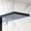 Thermostatic Shower Panel Column Tower Body Jets Twin Head Bathroom Shower Black 3