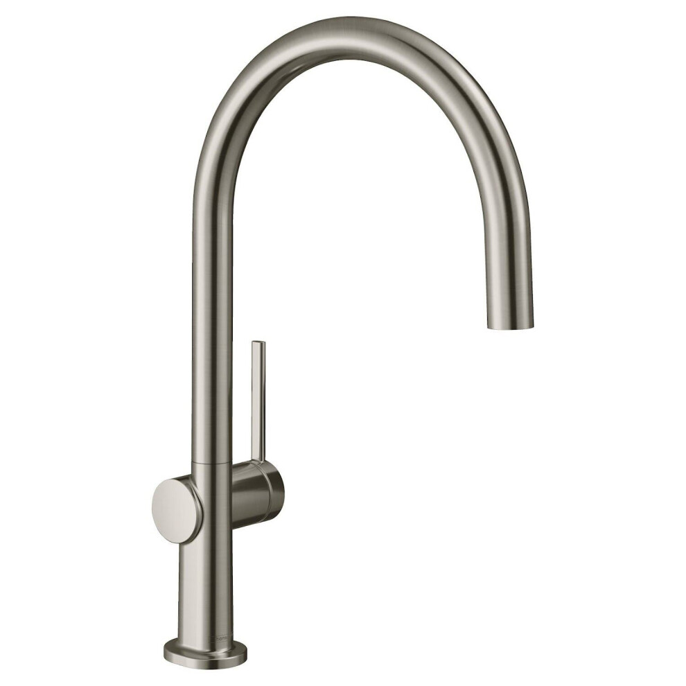 Hansgrohe Talis Kitchen Sink Mixer Tap Single Lever Swivel Spout Stainless Steel Silver