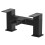 Modern Bathroom Black Waterfall Basin Bath Mixer Tap Set Square Hot and Cold 6