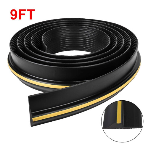 9FT Garage Door Floor Threshold Weather Heavy Duty Rubber Draught Excluder 1