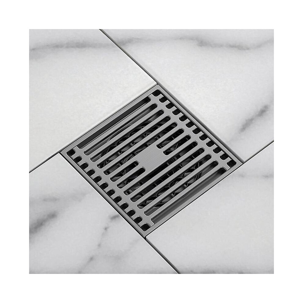 (Grey) Floor Drain Water Repellent Floor Trap Drain Bathroom Shower Floor For Drainer 768645189732