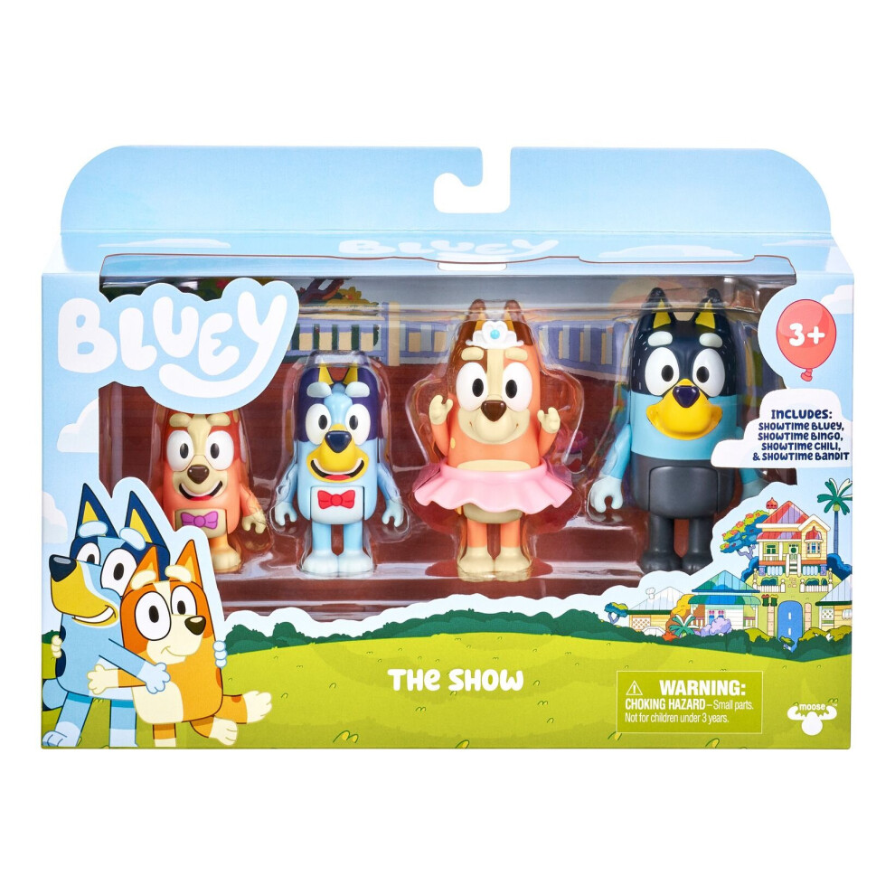 Bluey The Show 4 Figure Multipack