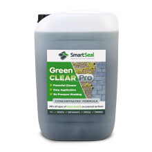 (25 Litres) SmartSeal Green Clear Pro - Powerful Green Algae Remover - Easy To Apply Best Mould, Lichen & Black Mould Remover - Roof Cleaner & Driveway Cleaner