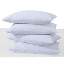 (Pack of 6) Quilted Pillow Protectors Soft & Comfortable Zipper Pillow Case Protector-Hypoallergenic & Anti-Bacterial-Poly Cotton pillow protectors Size 50 x 75cm