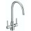 Bristan Bristan Monza Kitchen Sink Mixer Tap Double Lever Modern EasyFit Chrome 1
