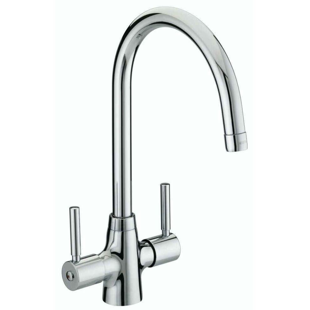 Bristan Monza Kitchen Sink Mixer Tap Double Lever Modern EasyFit Chrome