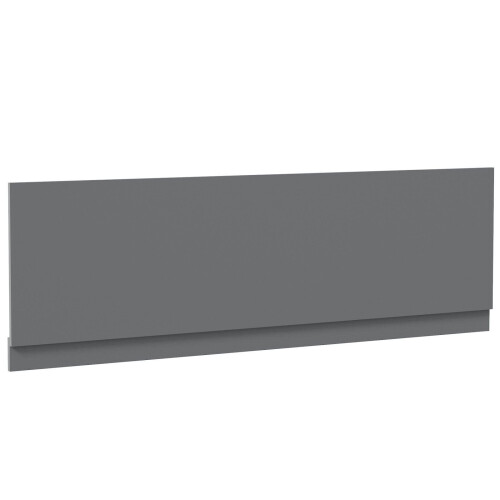 Bathroom 1800mm Front Bath Panel 18mm MDF Grey Gloss Wood Plinth Easy Cut Modern 2