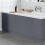 Bathroom 1800mm Front Bath Panel 18mm MDF Grey Gloss Wood Plinth Easy Cut Modern 1
