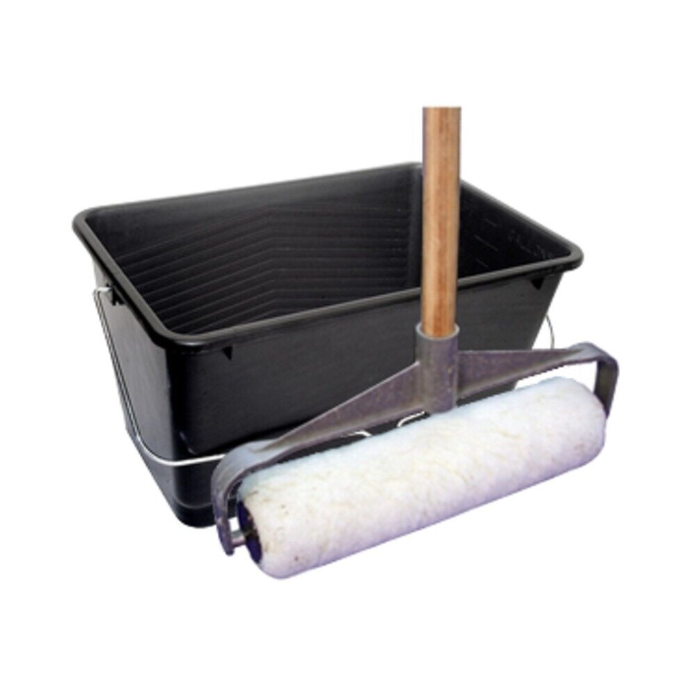 Roller Kit including Sealer/Coating Scuttle - For Applying Block Paving Sealer, Tarmac Restorer and Natural Stone Sealer