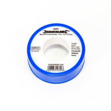 Silverline White PTFE Tape Threaded Seal Fitting Water Plumbing Tape 12mmx12mtr