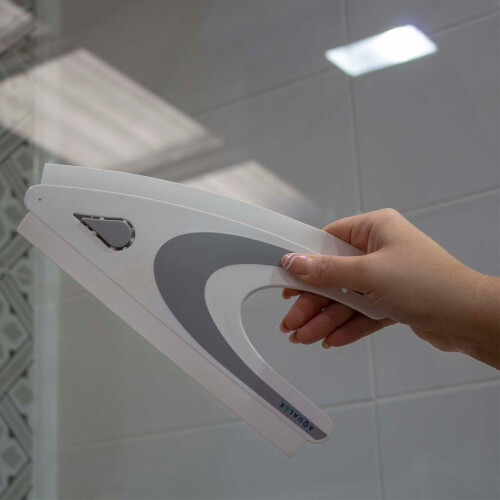 Aqualux Shower Blade Glass Cleaner Window Squeegee Easy Grip Wall Attachment 2