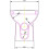 Bathroom Gloss White Flat Pack Concealed Cistern Unit Toilet 500mm x 300mm 6