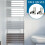 Modern Flat Panel Heated Towel Rail Radiator Chrome 1600 x 600mm Angled Valves 1