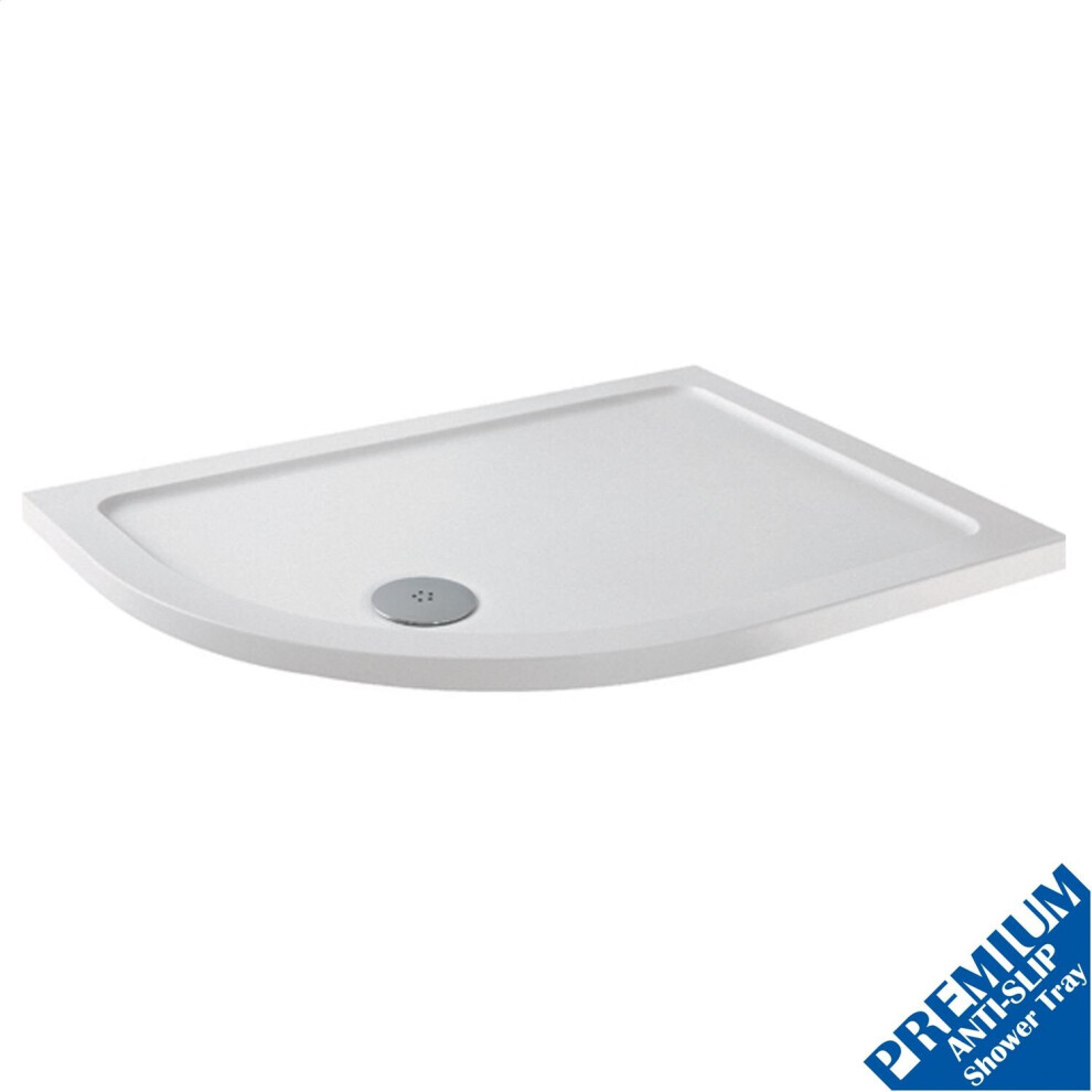 1200X900 Offset Lh Quadrant Shower Tray Low Profile Premium Anti-Slip Free Waste 5056093646767