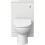 Bathroom Gloss White Flat Pack Concealed Cistern Unit Toilet 500mm x 300mm 3