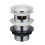 Pop Up Basin Waste Slotted Bathroom Chrome Sink Push Button Click Clack Plug Kit 1