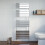 Modern Flat Panel Heated Towel Rail Radiator Chrome 1600 x 600mm Angled Valves 2