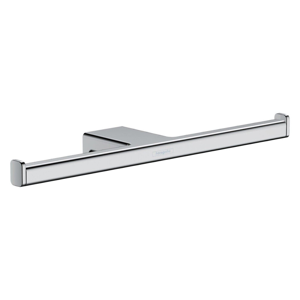 Hansgrohe AddStoris Bathroom Double Toilet Roll Holder Chrome Wall Mounted