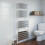 Modern Flat Panel Heated Towel Rail Radiator Chrome 1600 x 600mm Angled Valves 3