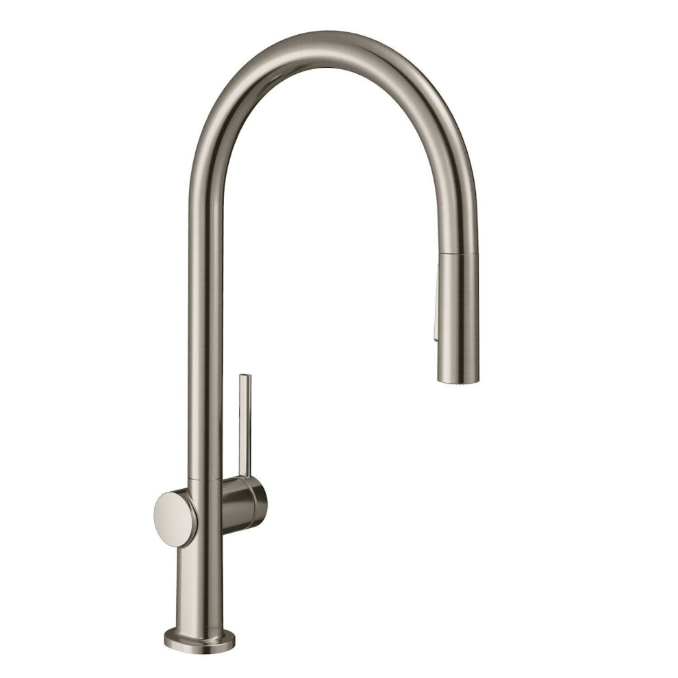 Hansgrohe Talis Kitchen Mixer Tap Single Lever Pull Out Spout sBox Chrome Modern