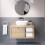 Bathroom Wall Hung Vanity Unit White Basin Cabinet Storage Drawer Shelf 800mm 2