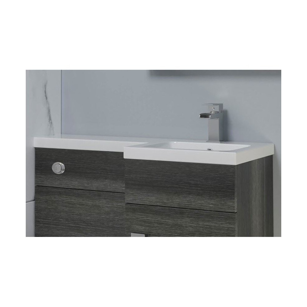 900Mm Bathroom Right Hand Basin Only White - Vanity Unit & Tap Not Included 5056093630360