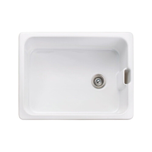 Rangemaster Rangemaster Farmhouse Belfast Kitchen Sink Single Bowl Ceramic White FREE Waste 2