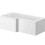 1700mm LH L Square Bath Shower Modern - Bath Only 1