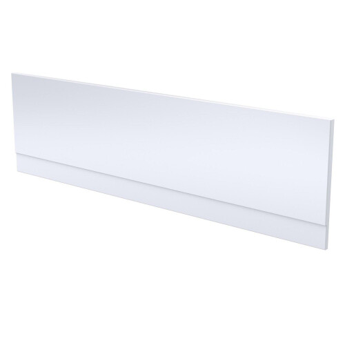 Bathroom Single Ended 1800x750 Curved Bath Front End Panel Acrylic White Modern 2