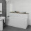 Bathroom Single Ended 1800x750 Curved Bath Front End Panel Acrylic White Modern 1