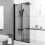 Bathroom 1500mm Single Ended Curved Bath 6mm Shower Screen Front End Panel White 4