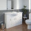 1200mm White Gloss Floorstanding Bathroom Vanity Unit Soft Close - UNIT ONLY 2