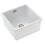 Rangemaster Rangemaster Rustique Kitchen Sink 1.0 Single Bowl Square Ceramic Strainer Waste 1