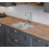 Rangemaster Rangemaster Rustique Kitchen Sink 1.5 Bowl Left Hand Ceramic White FREE Waste 3