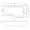 Bathroom P Shaped Shower Bath 1700mm RH Mixer Shower Screen Side Panel White 10
