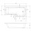 L Shaped Shower Bath Left Hand Glass Shower Screen Panel Acrylic Bathtub 1700mm 4