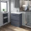 600mm Modern Bathroom Vanity Basin Soft Close Drawer Unit Toilet Gloss Grey 1