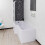 Bathroom L Shaped Shower Bath 1700mm LH Mixer Shower Screen Side End Panel White 3