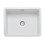 Rangemaster Rangemaster Rustique Kitchen Sink Single Bowl Rectangular Ceramic Strainer Waste 2