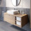 Bathroom Wall Hung Vanity Unit White Basin Cabinet Storage Drawer Shelf 1100mm 1