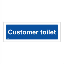 (450 x 150mm - 18 x 6, G - 10mm Extra Heavy Duty Foamex Foamboard) GG039 Customer Toilet Sign Patrons Diners Visitors Male Female Bathroom Loo 600mm x 200mm B - Magnetic - Vehicle Grade